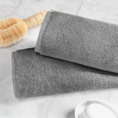 Plush Shadow Grey Washcloth