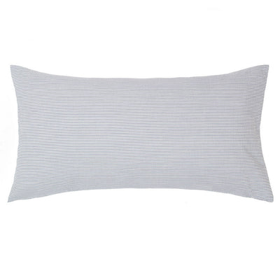 Grey Seersucker Throw Pillow