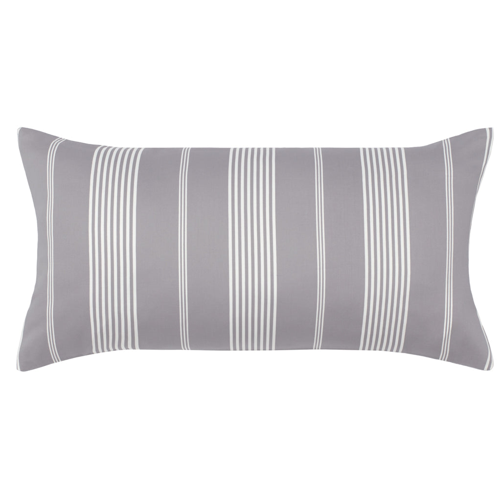 Bedroom inspiration and bedding decor | The Grey Seaport Striped Throw Pillow Duvet Cover | Crane and Canopy