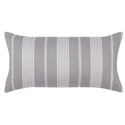 The Grey Seaport Striped Throw Pillow