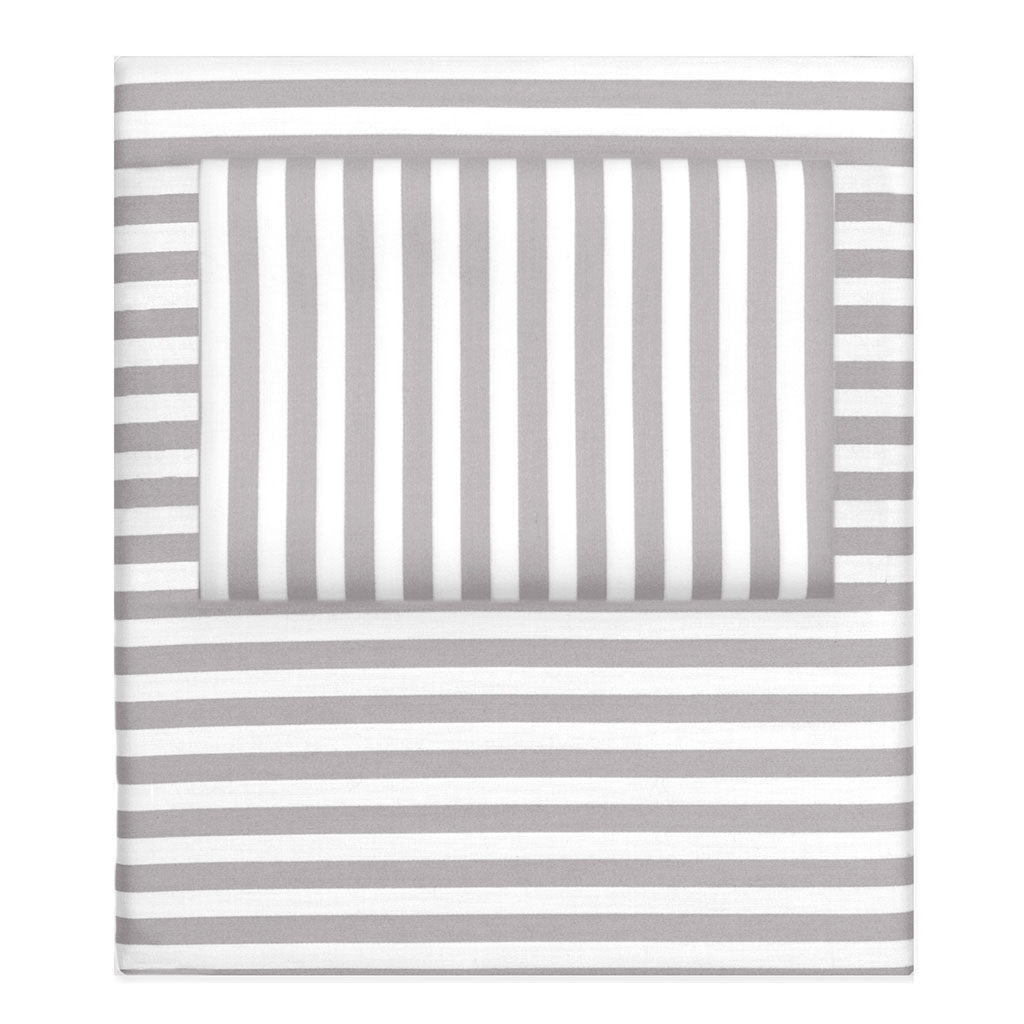 Bedroom inspiration and bedding decor | The Grey Striped Sheet Sets | Crane and Canopy