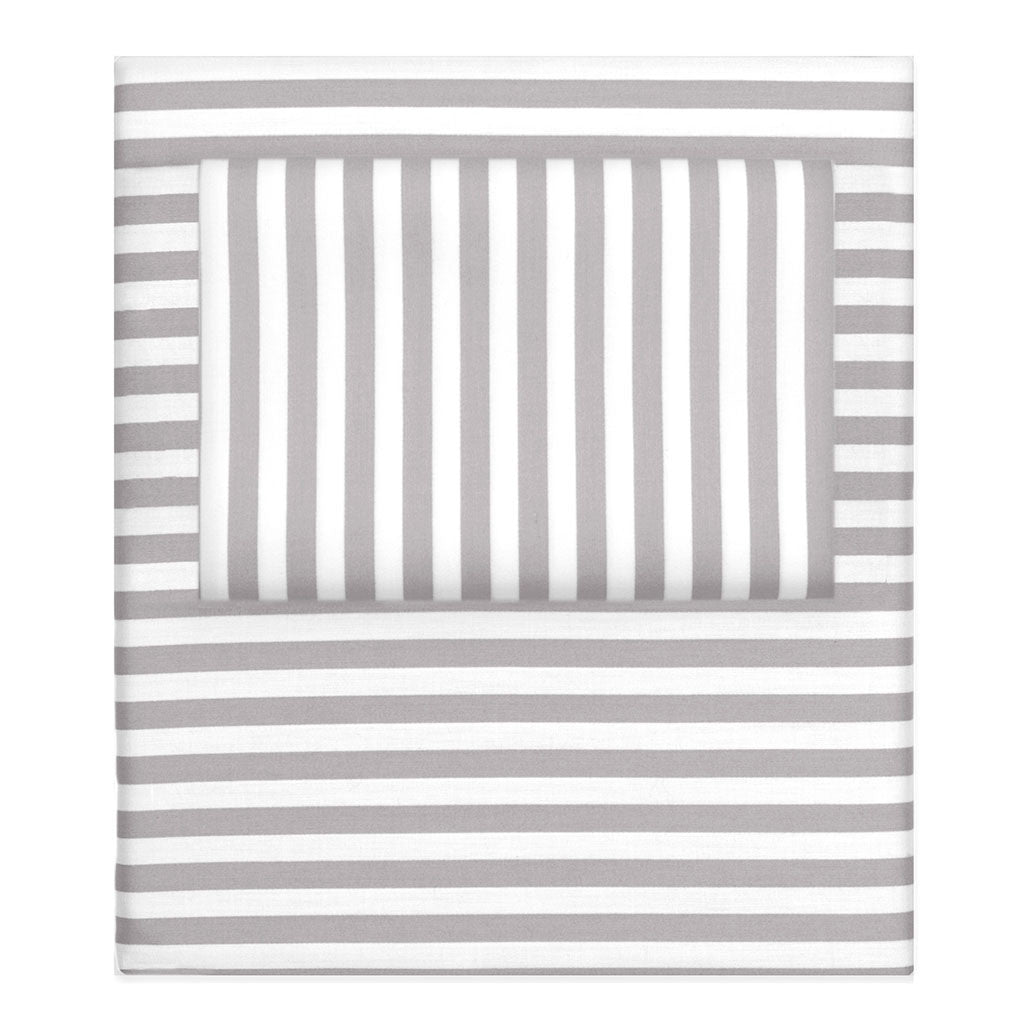 Bedroom inspiration and bedding decor | Grey Striped Sheet Set 2 (Fitted & Pillow Cases)s | Crane and Canopy