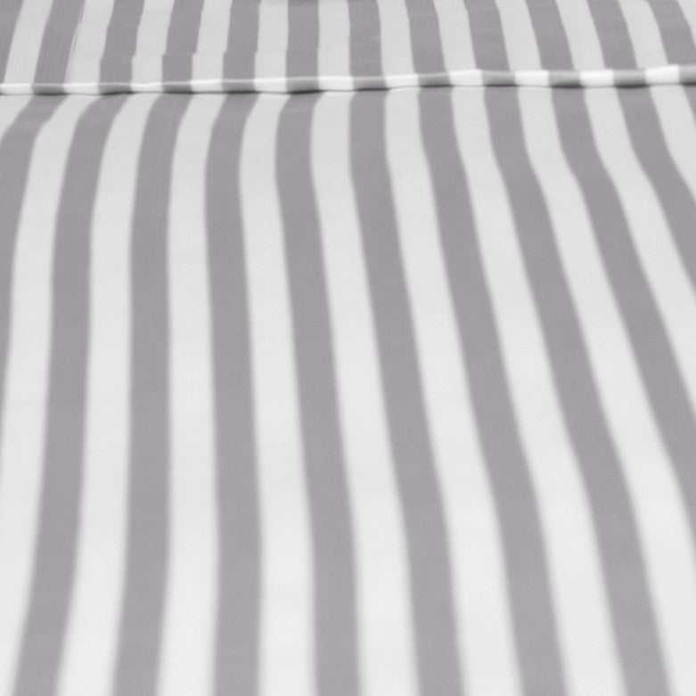 Bedroom inspiration and bedding decor | Grey Striped Flat Sheets | Crane and Canopy