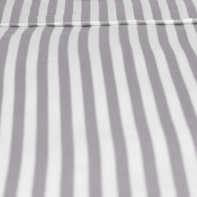 Grey Striped Flat Sheet