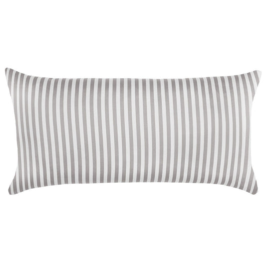 The Grey Striped Throw Pillow