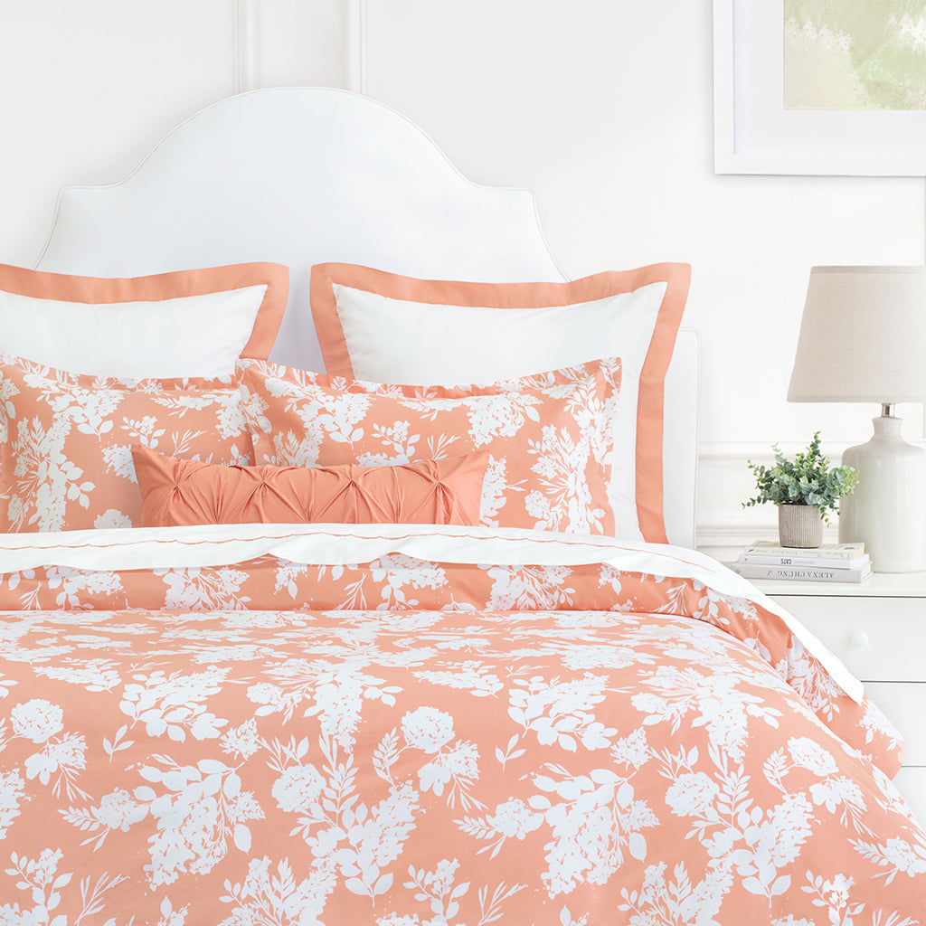 Bedroom inspiration and bedding decor | Madison Guava Sham Pair Duvet Cover | Crane and Canopy