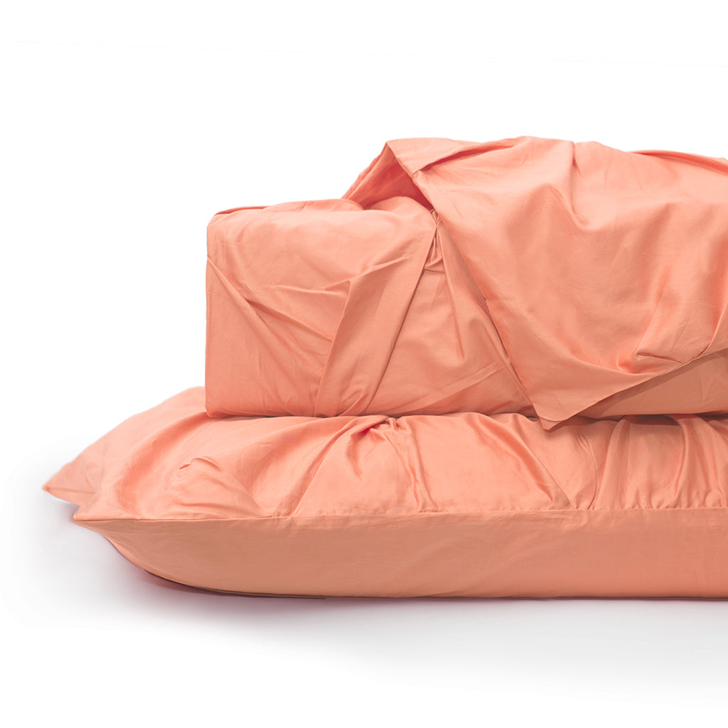 Guava Valencia Pintuck Duvet Cover