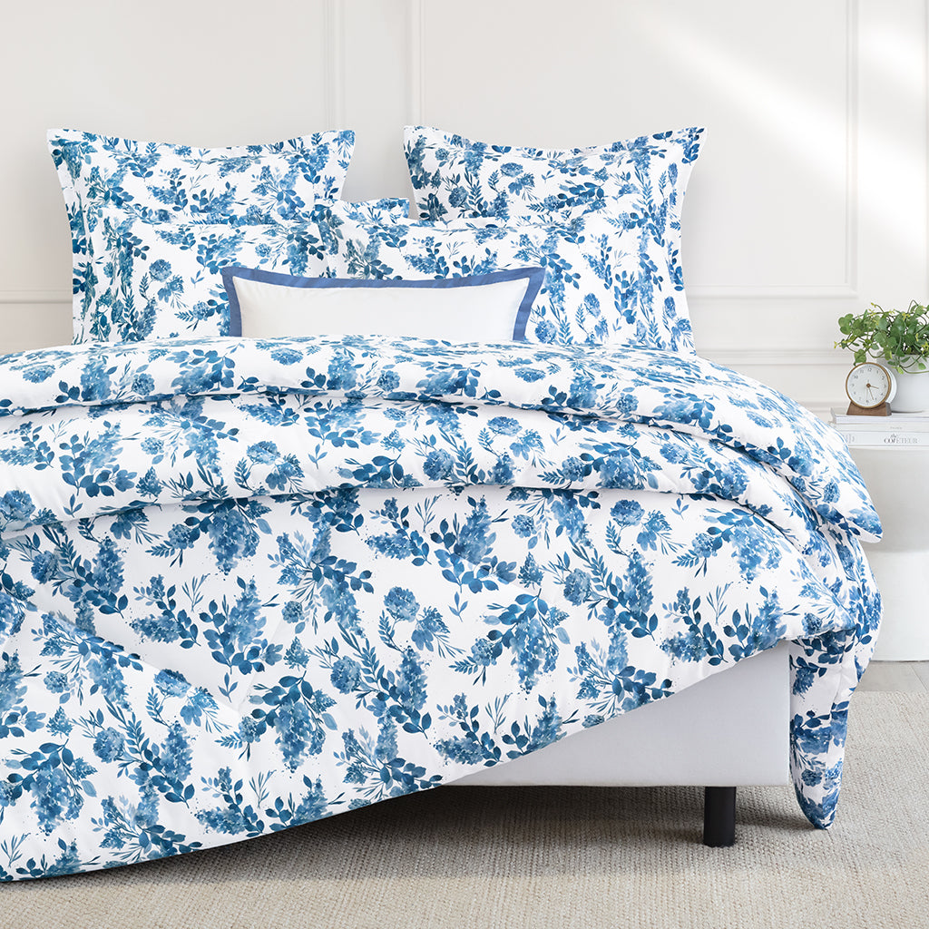 Bedroom inspiration and bedding decor | Harlow Indigo Comforter Duvet Cover | Crane and Canopy