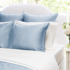 Bedroom inspiration and bedding decor | French Blue Hayes Nova Duvet Cover | Crane and Canopy