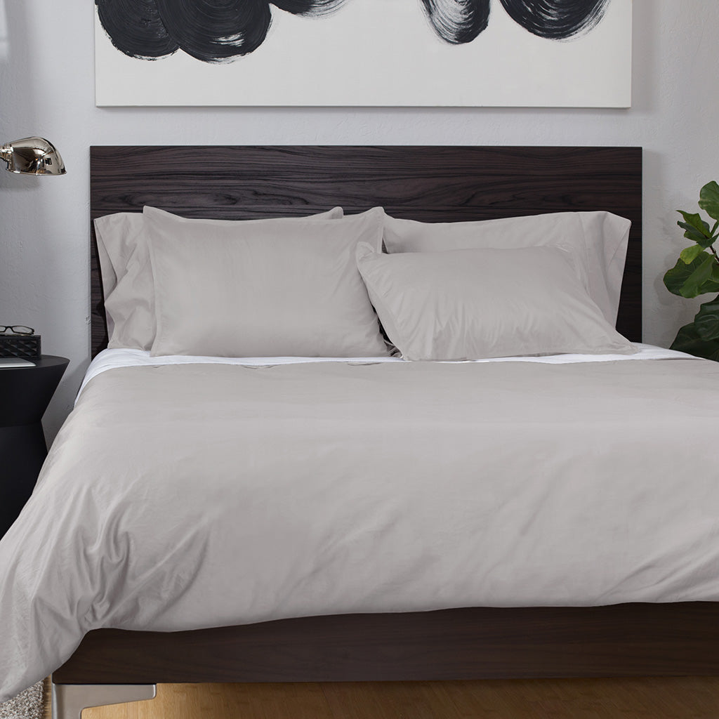 Bedroom inspiration and bedding decor | Dove Grey Hayes Nova Duvet Cover Duvet Cover | Crane and Canopy