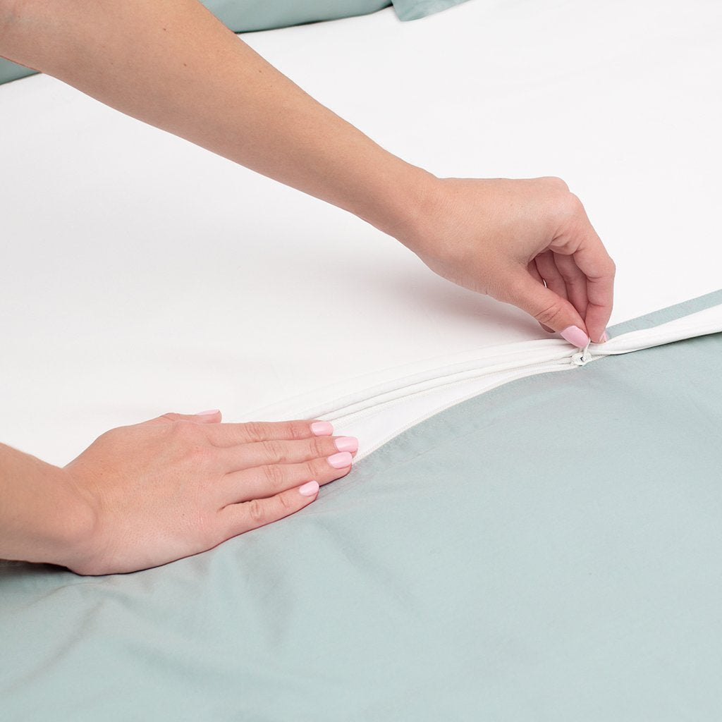 Porcelain Green Hayes Nova Duvet Cover