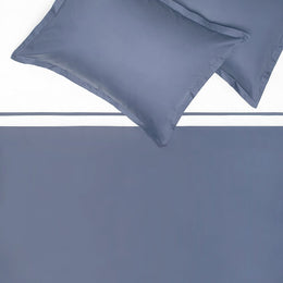 Slate Blue Hayes Flange Euro Sham