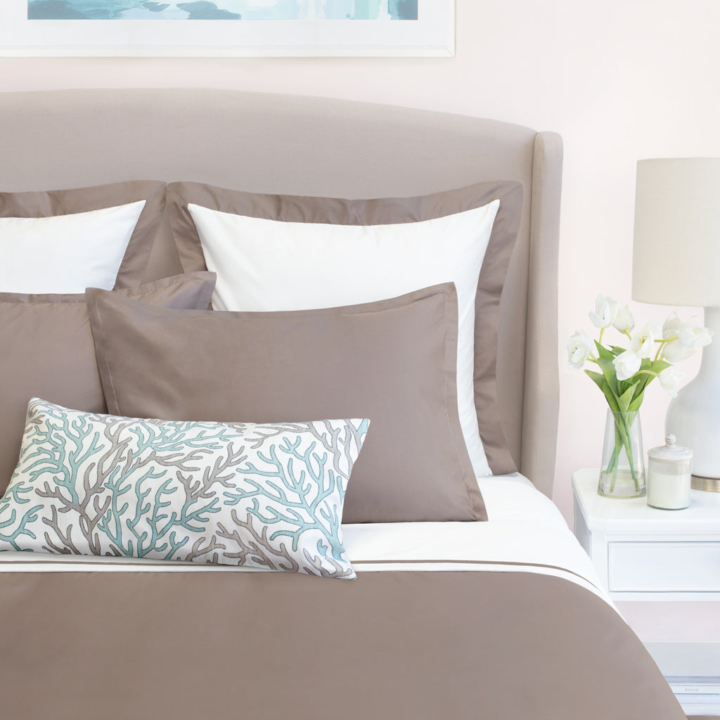 Bedroom inspiration and bedding decor | Hazelnut Hayes Nova Duvet Cover Duvet Cover | Crane and Canopy