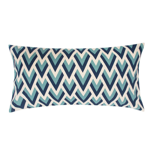 The Blue Peacock Throw Pillow