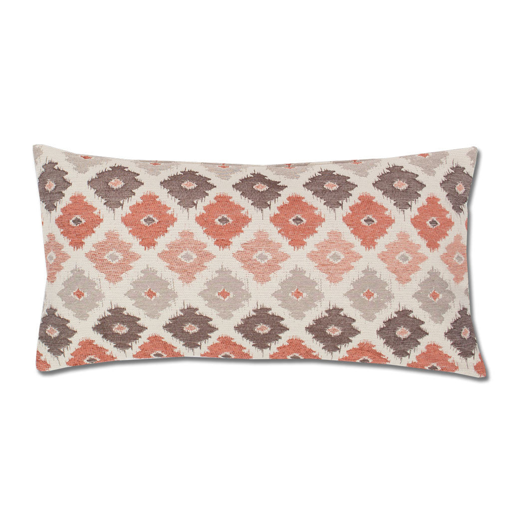 Bedroom inspiration and bedding decor | Coral and Brown Flowers Throw Pillow Duvet Cover | Crane and Canopy
