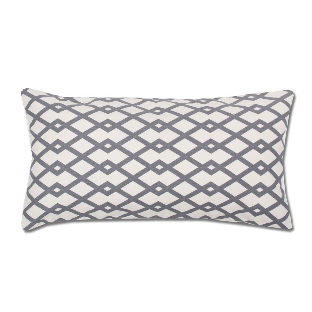 Bedroom inspiration and bedding decor | Grey Geometric Throw Pillow Duvet Cover | Crane and Canopy