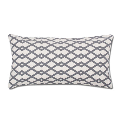 Grey Geometric Throw Pillow