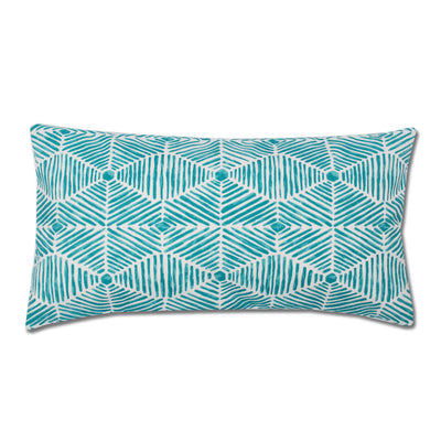 Teal Tropics Throw Pillow