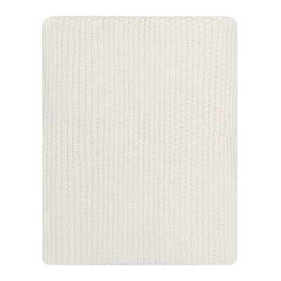 Ivory Knitted Throw