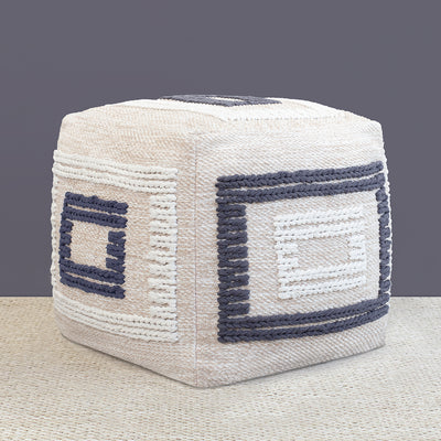 The Knitted Braided Box Pouf