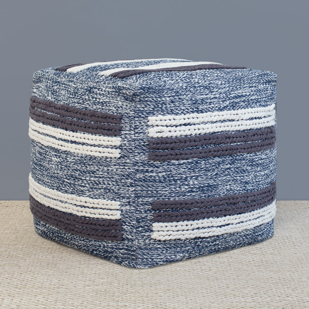 Bedroom inspiration and bedding decor | The Knitted Braided Lines Pouf Duvet Cover | Crane and Canopy