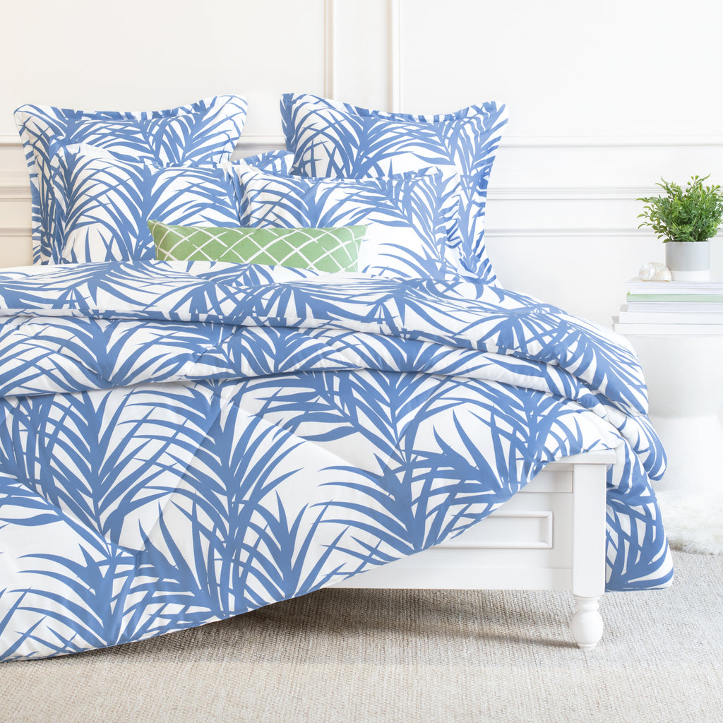 Bedroom inspiration and bedding decor | The Laguna Blue Comforter Duvet Cover | Crane and Canopy