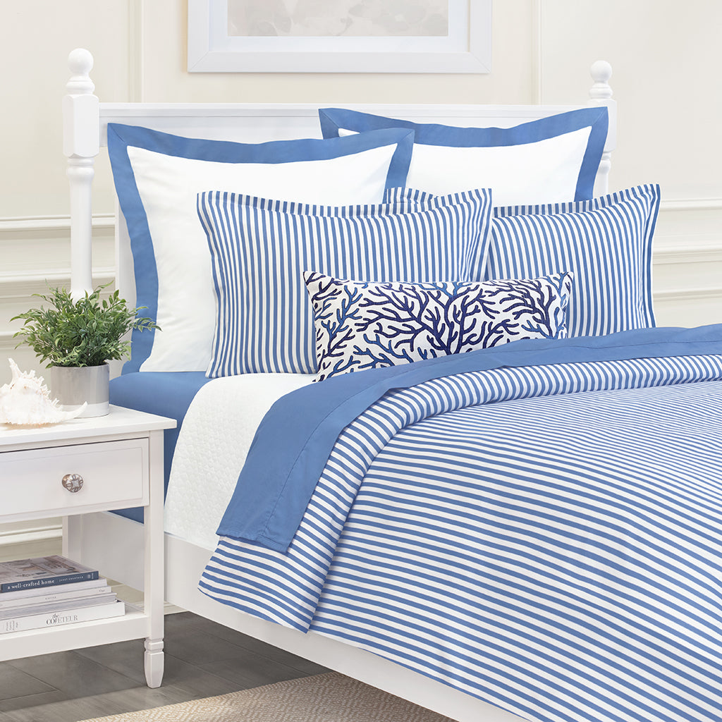Bedroom inspiration and bedding decor | Capri Blue Larkin Duvet Cover Duvet Cover | Crane and Canopy