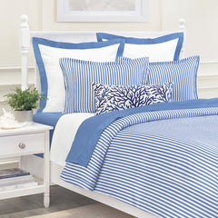 Bedroom inspiration and bedding decor | Capri Blue Larkin Duvet Cover | Crane and Canopy