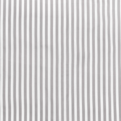 Grey Striped Fitted Sheet