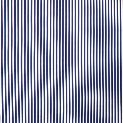 Navy Blue Striped Flat Sheet