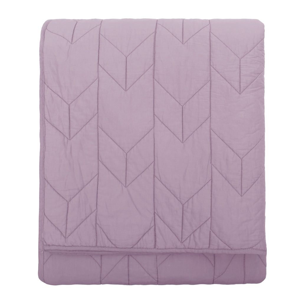 The Chevron Lilac Purple Quilt & Sham