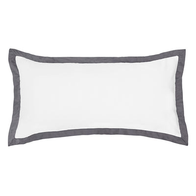 Charcoal Grey Linden Throw Pillow