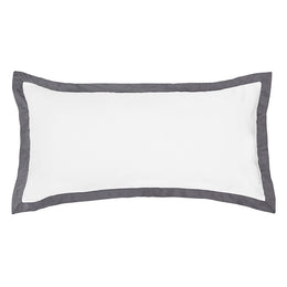 The Linden Charcoal Grey Throw Pillow