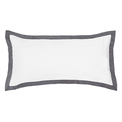The Linden Charcoal Grey Throw Pillow
