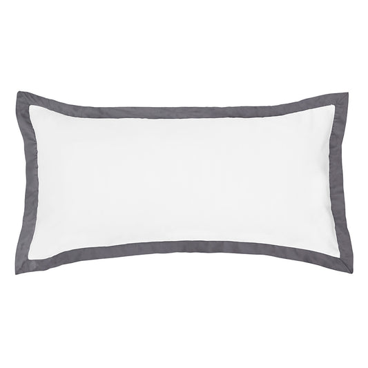 The Linden Charcoal Grey Throw Pillow