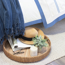 The Linden Capri Blue Border