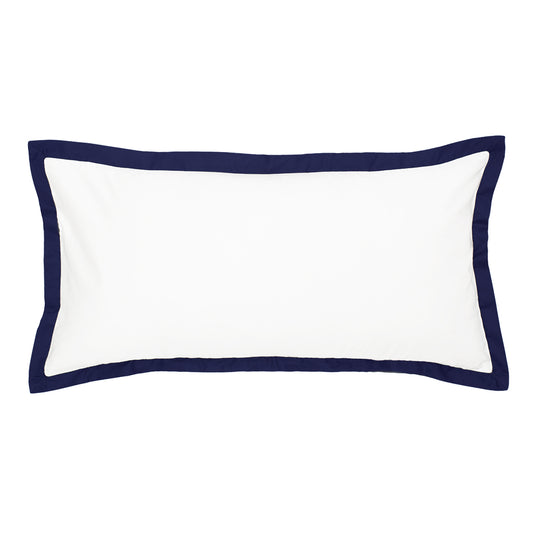 The Linden Navy Blue Throw Pillow