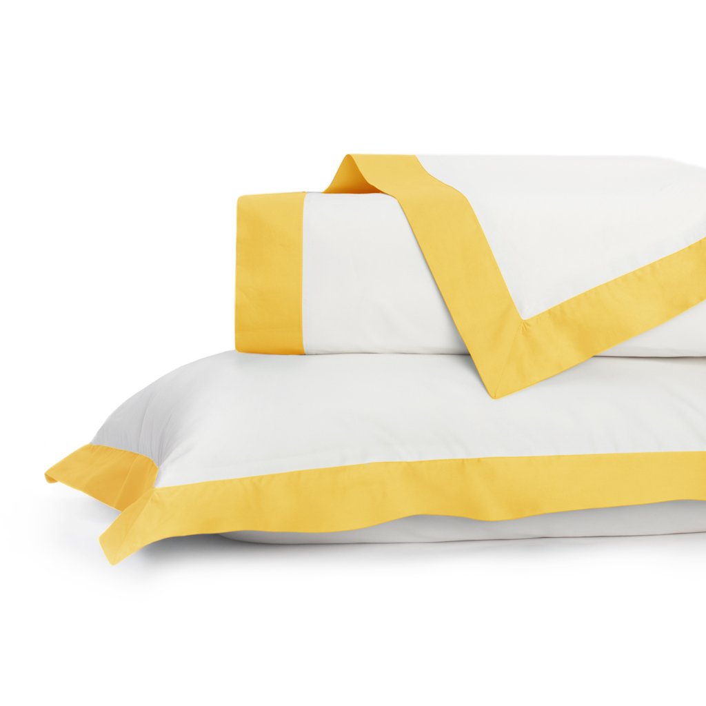 Yellow Linden Border Duvet Cover