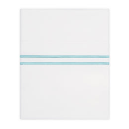 turquoise-lines-embroidered-sheet-set-fitted-flat-pillowcases