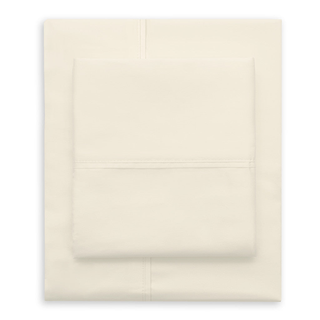 Cream 400 Thread Count Pillowcase Pair