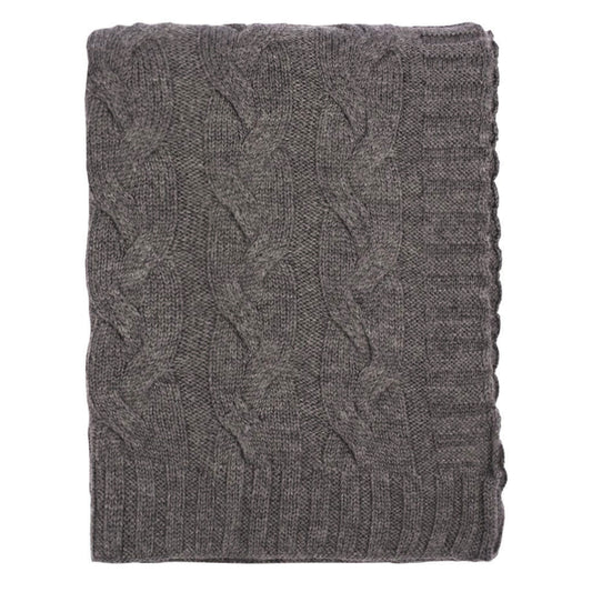 The Dark Grey Merino Wool Throw