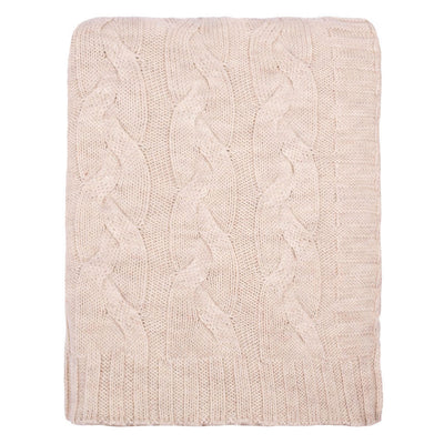 Sand Merino Wool Throw