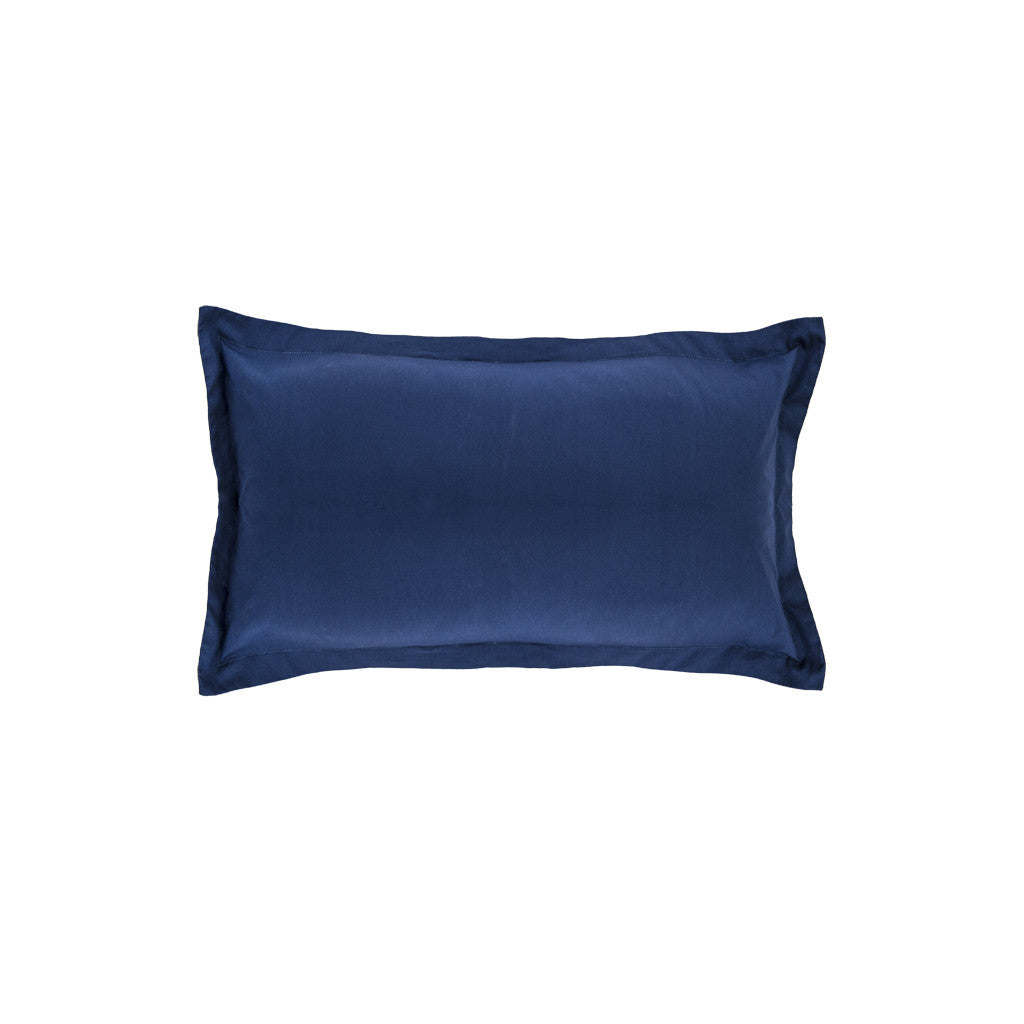 Bedroom inspiration and bedding decor | Monaco Blue Solid Linden Throw Pillow Duvet Cover | Crane and Canopy