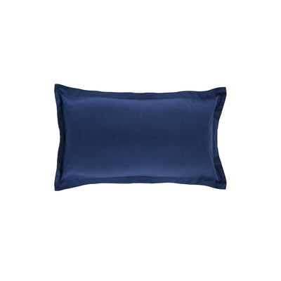 Monaco Blue Solid Linden Throw Pillow