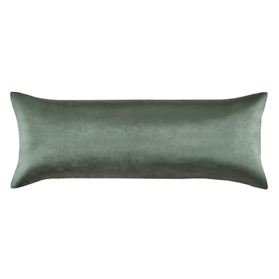 The Moss Green Velvet Extra Long Lumbar Throw Pillow