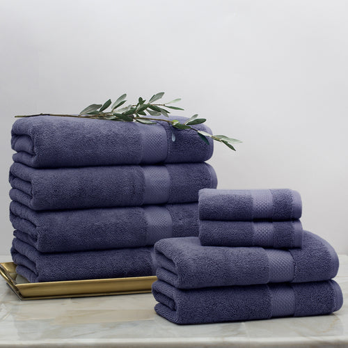Classic Navy Towel Spa Bundle (2 Wash + 2 Hand + 4 Bath Towels)