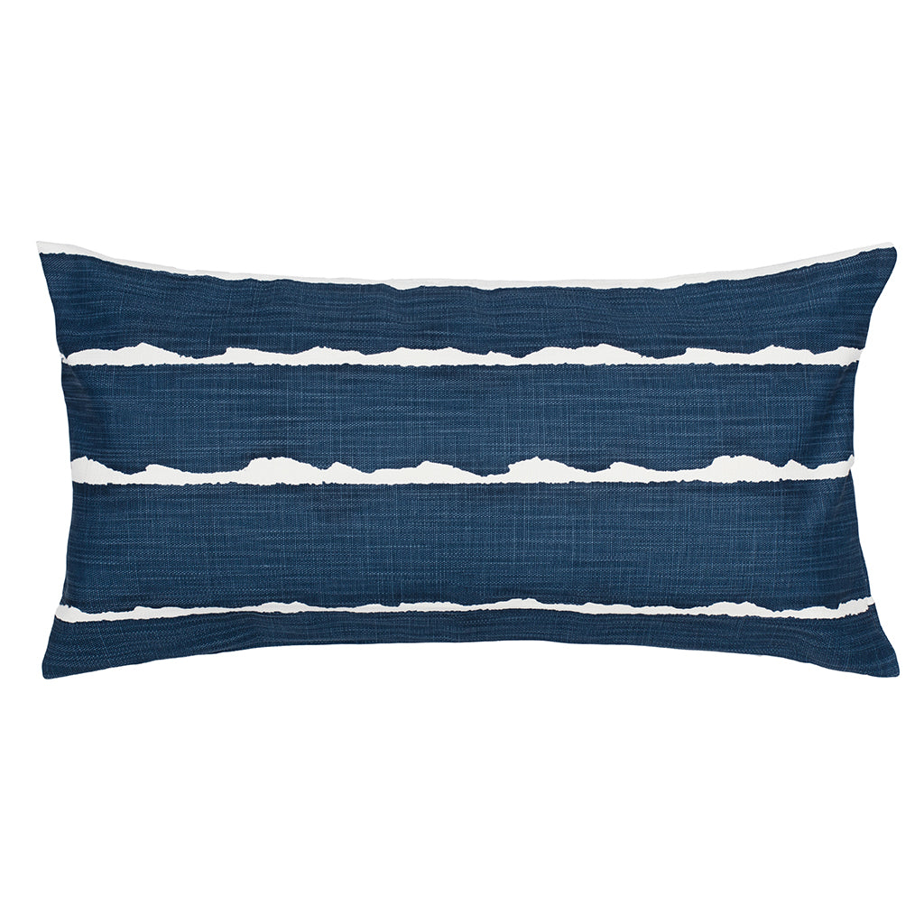 Bedroom inspiration and bedding decor | Navy Modern Lines Throw Pillow Duvet Cover | Crane and Canopy