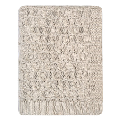 The Oat Circle Knit Throw