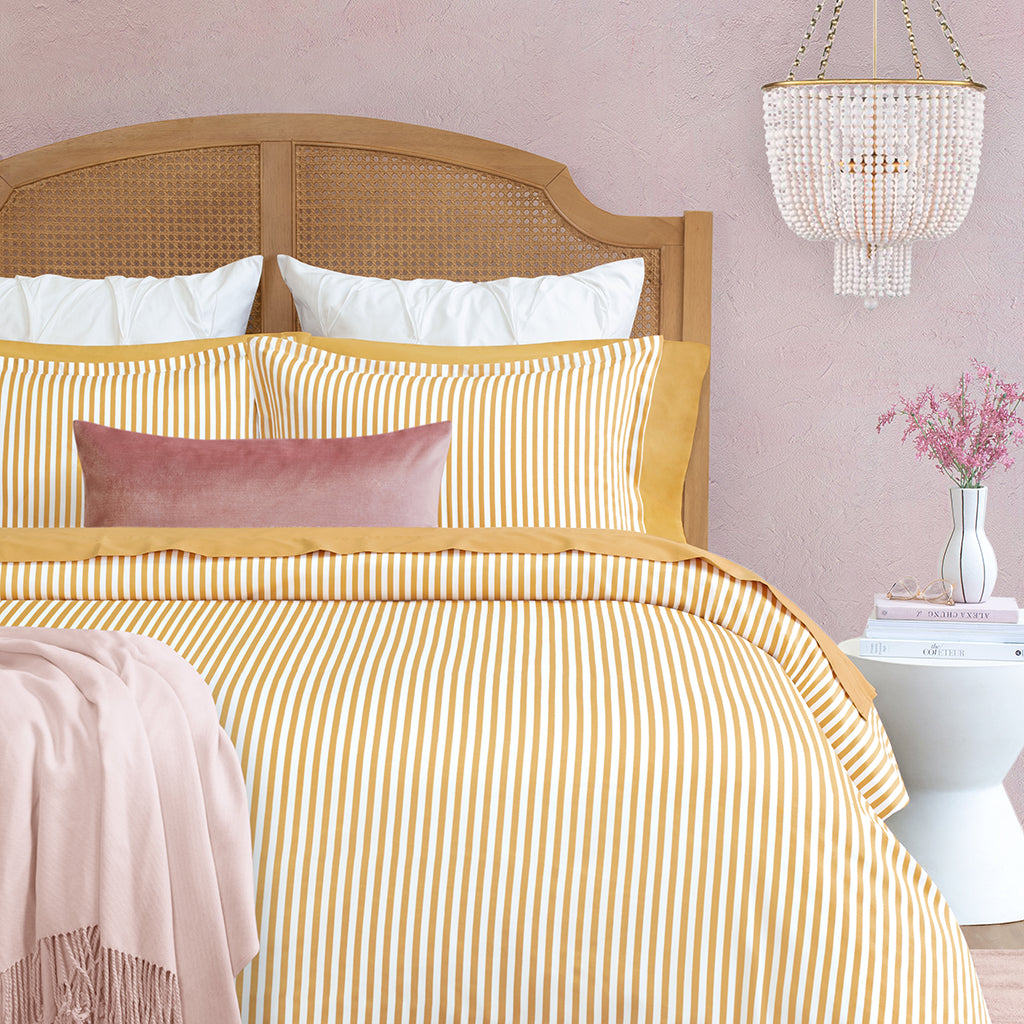 Bedroom inspiration and bedding decor | Ochre Larkin Sham Pair Duvet Cover | Crane and Canopy