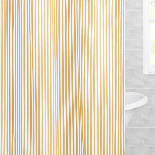 The Ochre Lines Shower Curtain